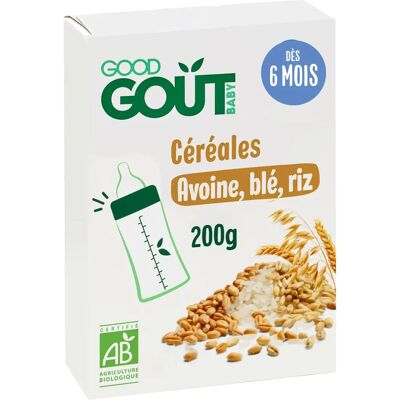 Céréales bio pour bébés Good Goût - 200 g - Publicité Céréales bio pour bébés Good Goût - 200 g - Publicité