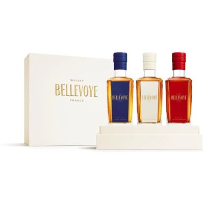 Bellevoye Blanc Tricolore 3x20cl Whisky - Single Malt Bellevoye Blanc Tricolore 3x20cl Whisky - Single Malt