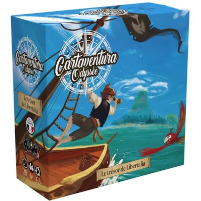 Blam Cartaventura Odyssey - Le Trésor de Libertalia - Jeu de société - Publicité Blam Cartaventura Odyssey - Le Trésor de Libertalia - Jeu de société - Publicité