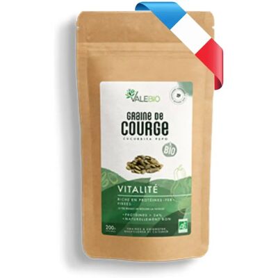 Valebio Graines de courge bio 200G - Alimentaire - Publicité Valebio Graines de courge bio 200G - Alimentaire - Publicité