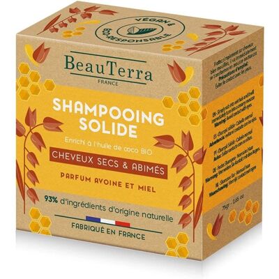 Shampoo Sólido de Aveia e Mel Beauterra - Barra de Shampoo - 75g Shampoo Sólido de Aveia e Mel Beauterra - Barra de Shampoo - 75g