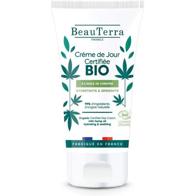 Crema de Día Orgánica de Cáñamo BeauTerra - Hidratación facial Crema de Día Orgánica de Cáñamo BeauTerra - Hidratación facial