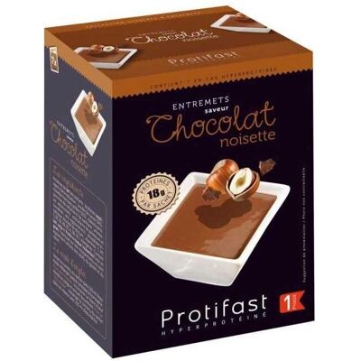 PROTIFAST Hoco-Hazelnut Entremets - Dessert - Publicité PROTIFAST Hoco-Hazelnut Entremets - Dessert - Publicité