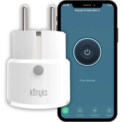 Presa Wi-Fi Konyks Priska Mini 3 FR - 10A Presa Wi-Fi Konyks Priska Mini 3 FR - 10A
