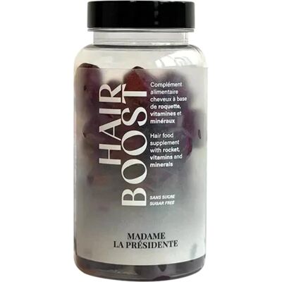 Gommes Hair Boost Madame La Présidente - Complément pour la croissance des cheveux - Publicité Gommes Hair Boost Madame La Présidente - Complément pour la croissance des cheveux - Publicité