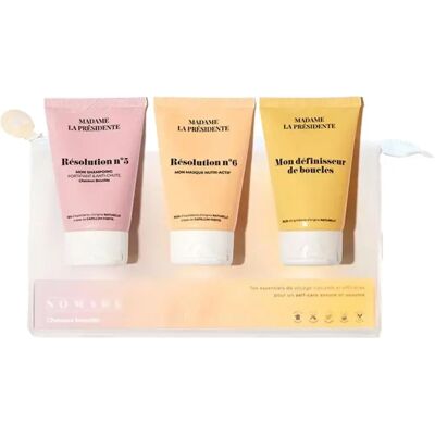 Kit de Voyage pour Cheveux Bouclés Madame la Présidente - Publicité Kit de Voyage pour Cheveux Bouclés Madame la Présidente - Publicité
