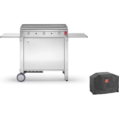 Pla.net Grill à gaz acier inoxydable 79x40cm - 8400W - Publicité Pla.net Grill à gaz acier inoxydable 79x40cm - 8400W - Publicité