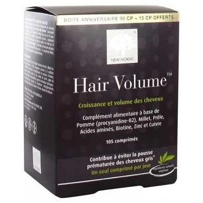 New Nordic Hair Volume 90 Comprimés + 15 Comprimés Offerts - Compléments Alimentaires - Publicité New Nordic Hair Volume 90 Comprimés + 15 Comprimés Offerts - Compléments Alimentaires - Publicité