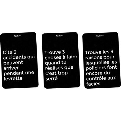 Juduku - La Fesse Cachã E - Jeu de fête - 480 Cartes - Édition Limitée Juduku - La Fesse Cachã E - Jeu de fête - 480 Cartes - Édition Limitée