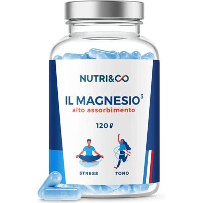 Nutri&Co Magnésium - Végétal 120 Gélules - Soutient le système nerveux - Publicité Nutri&Co Magnésium - Végétal 120 Gélules - Soutient le système nerveux - Publicité
