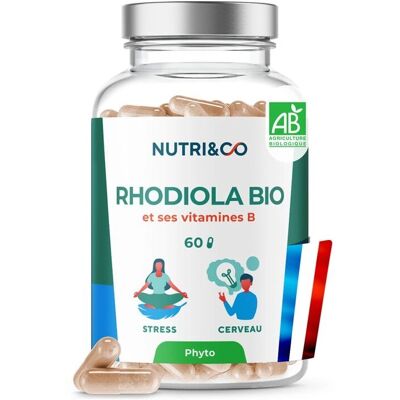 Nutri&Co Rhodiola Bio 60 Gélules - Complément Alimentaire - Publicité Nutri&Co Rhodiola Bio 60 Gélules - Complément Alimentaire - Publicité