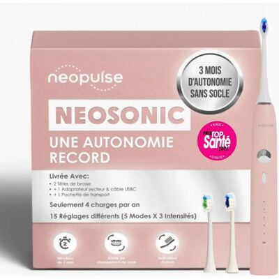 Neopulse Neosonic Brosse Électrique Rose - Soins Dentaires - Publicité Neopulse Neosonic Brosse Électrique Rose - Soins Dentaires - Publicité