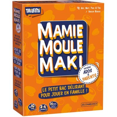 Gigamic Mamie Moule Maki Ados & Parents - Jeu familial - Publicité Gigamic Mamie Moule Maki Ados & Parents - Jeu familial - Publicité