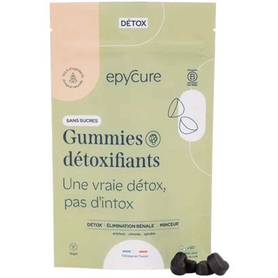 Epycure Gummies Détox Sans Sucre - 15 Jours - 60 Gummies - Soutien Foie & Reins - Publicité Epycure Gummies Détox Sans Sucre - 15 Jours - 60 Gummies - Soutien Foie & Reins - Publicité