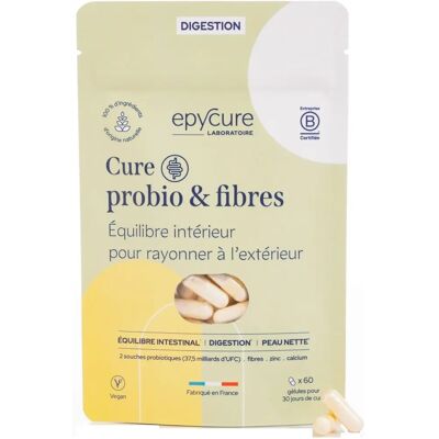 Epycure Complexe Probio & Fibres - 1 Mois - X60 Gélules - Publicité Epycure Complexe Probio & Fibres - 1 Mois - X60 Gélules - Publicité