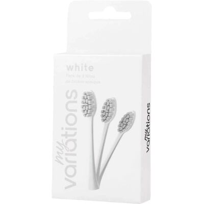 Pack de 3 Têtes de Brosse Électrique - Blanc - Publicité Pack de 3 Têtes de Brosse Électrique - Blanc - Publicité