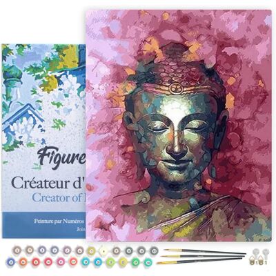Kit de Peinture par Numéros FIGURED'ART - Cadre 40x50cm Bouddha - Fournitures d'Art - Publicité Kit de Peinture par Numéros FIGURED'ART - Cadre 40x50cm Bouddha - Fournitures d'Art - Publicité