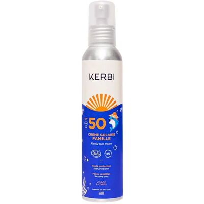 Kerbi Family Sun Cream SPF50 - Crème solaire - Publicité Kerbi Family Sun Cream SPF50 - Crème solaire - Publicité