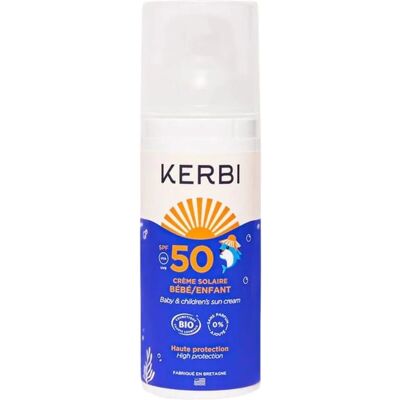 Kerbi Crème solaire bébé/enfant SPF50 50 ml - Crème solaire - Publicité Kerbi Crème solaire bébé/enfant SPF50 50 ml - Crème solaire - Publicité