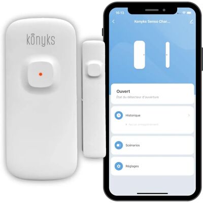 Konyks Senso Charge 2 - Sensor de Puerta y Ventana Wi-Fi - Francia Konyks Senso Charge 2 - Sensor de Puerta y Ventana Wi-Fi - Francia