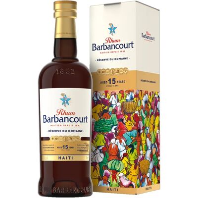 Barbancourt 15 Ans Réserve du Domaine 43% 0,7l - Publicité Barbancourt 15 Ans Réserve du Domaine 43% 0,7l - Publicité