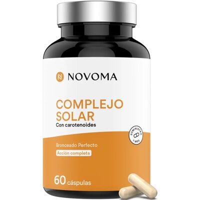 Formule Soleil Novoma avec Caroténoïdes - 60 Gélules - Publicité Formule Soleil Novoma avec Caroténoïdes - 60 Gélules - Publicité
