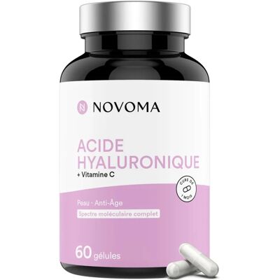 Acide Hyaluronique + Vitamine C Peau Anti-Âge - 60 Gélules - Publicité Acide Hyaluronique + Vitamine C Peau Anti-Âge - 60 Gélules - Publicité