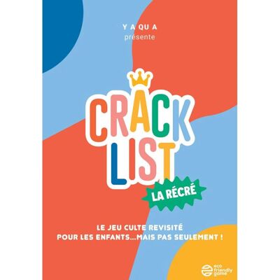 Blackrock Games CRACK LIST LA RECRE - Jeu de cartes - Publicité Blackrock Games CRACK LIST LA RECRE - Jeu de cartes - Publicité