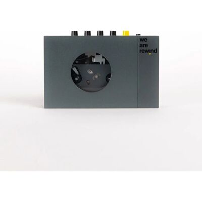 We Are Rewind Tragbarer Kassettenplayer - Bluetooth - Grau We Are Rewind Tragbarer Kassettenplayer - Bluetooth - Grau