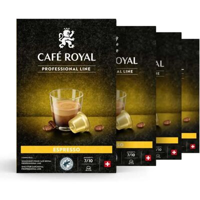 Café Royal - Pro - Espresso - 4 x 48 - Capsules de café - Publicité Café Royal - Pro - Espresso - 4 x 48 - Capsules de café - Publicité