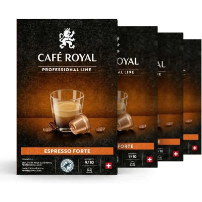 Café Royal - Espresso Forte - 4x48 - Coffee Capsules - Publicité Café Royal - Espresso Forte - 4x48 - Coffee Capsules - Publicité