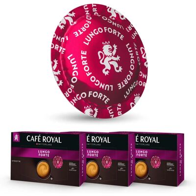 Café Royal - Pro - 3 x 50 - Lungo Forte - Capsules - Publicité Café Royal - Pro - 3 x 50 - Lungo Forte - Capsules - Publicité