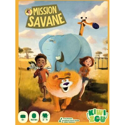 Blackrock Games Mission Savane - Kártya játék gyerekeknek és családnak Blackrock Games Mission Savane - Kártya játék gyerekeknek és családnak