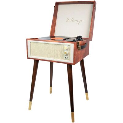 Halterrego COTTAGE Platine Bluetooth - Motif en Cuir Vintage - Publicité Halterrego COTTAGE Platine Bluetooth - Motif en Cuir Vintage - Publicité