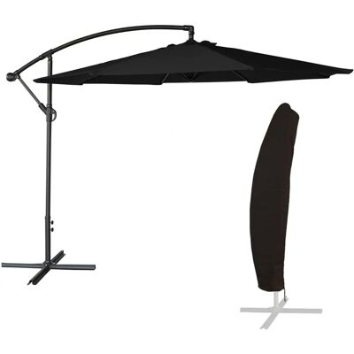 Sombrilla redonda negra Happy Garden PAR541N-C Sombrilla redonda negra Happy Garden PAR541N-C