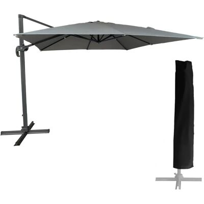 Parasol Carré Happy Garden MOLOKAI 3x3m - Résistant UV, Rotation 360° - Publicité Parasol Carré Happy Garden MOLOKAI 3x3m - Résistant UV, Rotation 360° - Publicité