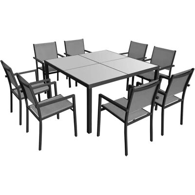 Happy Garden Gartenset - 8 Personen in Grau Happy Garden Gartenset - 8 Personen in Grau