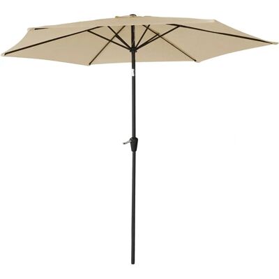Happy Garden PAR556C Ombrello rotondo beige - Ombrello Happy Garden PAR556C Ombrello rotondo beige - Ombrello