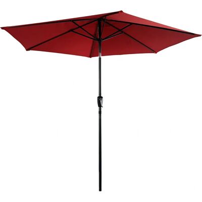 Happy Garden HAPUNA Ombrellone Rotondo 2,70m Rosso Happy Garden HAPUNA Ombrellone Rotondo 2,70m Rosso