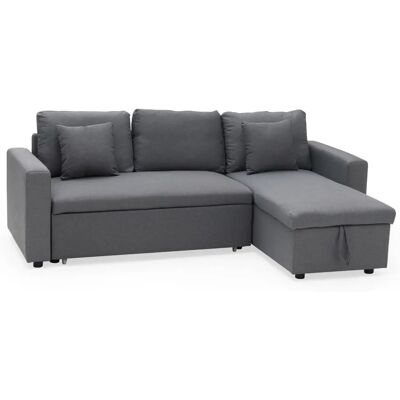 Divano letto Happy Garden CLARK - Reversibile, 3 posti, Grigio Divano letto Happy Garden CLARK - Reversibile, 3 posti, Grigio