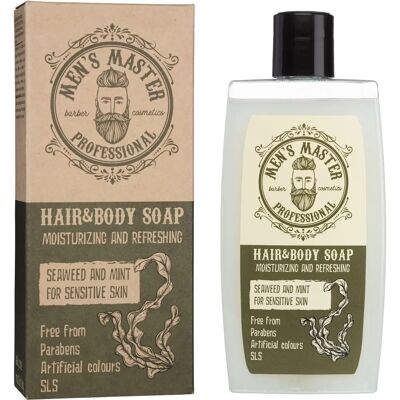 Haar- und Körperseife mit Minze und Algenextrakt - Men's Master Haar- und Körperseife mit Minze und Algenextrakt - Men's Master