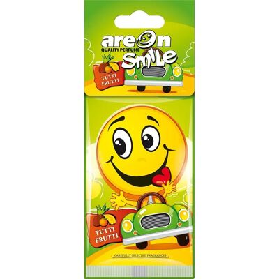 Areon Smile Dry - Ambientador para coche - Tutti Frutti - Amarillo Areon Smile Dry - Ambientador para coche - Tutti Frutti - Amarillo