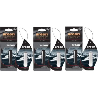 Areon - Sport Lux Colgante Aromático - Silver - Aromático - Car air freshener Areon - Sport Lux Colgante Aromático - Silver - Aromático - Car air freshener