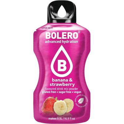 Mezcla para Bebida de Banana y Fresa - Palitos Bolero Mezcla para Bebida de Banana y Fresa - Palitos Bolero