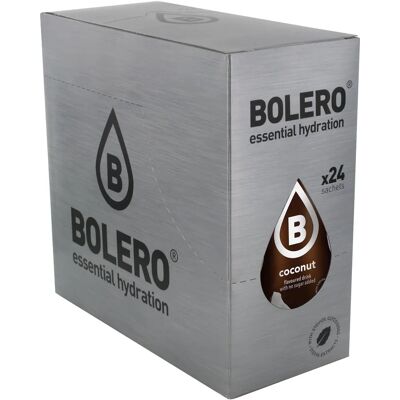Mistura de bebida de coco Bolero - 24 sachês - Sem açúcar - Sem glúten Mistura de bebida de coco Bolero - 24 sachês - Sem açúcar - Sem glúten