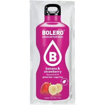 Bebida em pó Bolero Banana Morango - Baixo em calorias & sem açúcar Bebida em pó Bolero Banana Morango - Baixo em calorias & sem açúcar