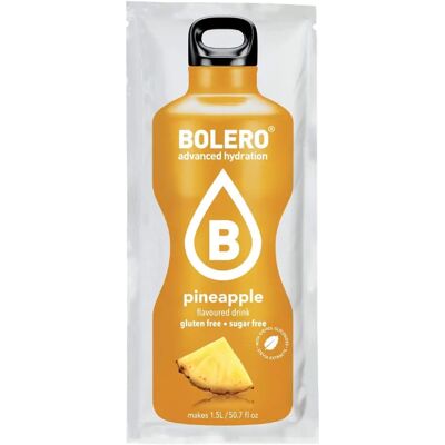 Miscela di bevanda in polvere all'ananas Bolero - 12 Pach Miscela di bevanda in polvere all'ananas Bolero - 12 Pach