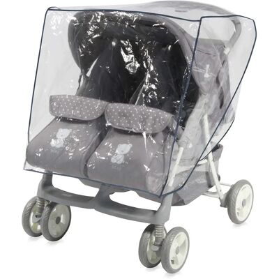 Lorelli Regenbescherming Duo - Beschermhoes voor tweelingwagen Lorelli Regenbescherming Duo - Beschermhoes voor tweelingwagen