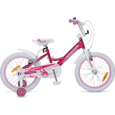 Byox Kinderfahrrad 18 Zoll Lovely Supporträder Klingel Reflektoren - Kinderfahrrad Byox Kinderfahrrad 18 Zoll Lovely Supporträder Klingel Reflektoren - Kinderfahrrad