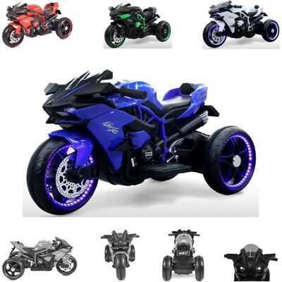 Moni Ninja Elektrisch Motorrad - Blau - Kinder 3+ - 30kg Moni Ninja Elektrisch Motorrad - Blau - Kinder 3+ - 30kg